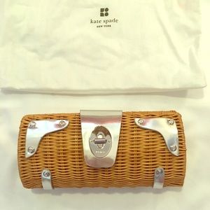 Kate Spade straw clutch
